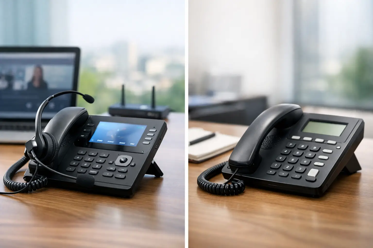 VoIP vs Landline Office Phones for Business
